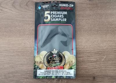 China Humidity Cigar Packaging Bags , Top Ziplock Cigar Humidor Bags for sale