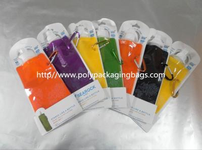 China 500ml Traveling / Sports Portable Water Bag Spouted Pouches Custom for sale