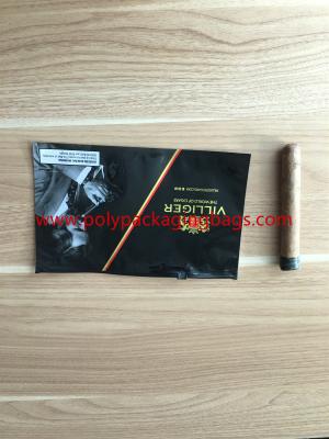 China Classical Cigar Bags Zipper Cigar Bags Ziplock Cigar Pouches Cigar Packaging Wraps for sale