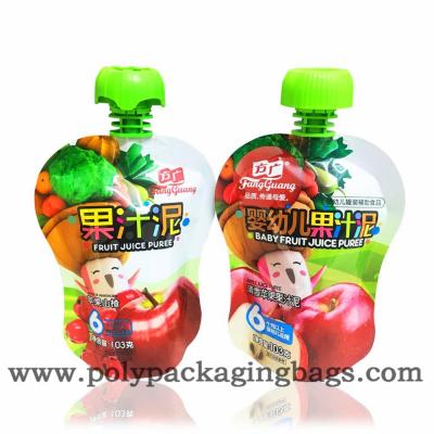 China 90ml Stand Up Pouch With Spout For Juice Spouted Pouch Bags For Apple Juice for sale