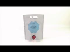 Wine Beer Aluminum Foil Bag custom Size Plastic Doypack plastic Bag With Spout Seal food Grade Plast