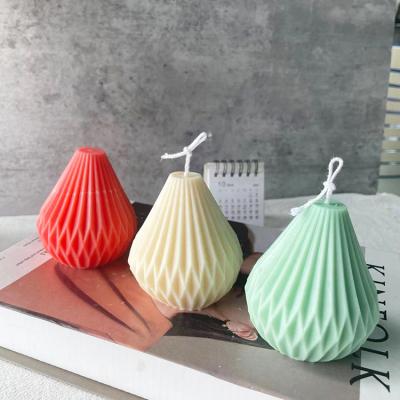 China DIY Sustainable Handmade Geometric Shape Silicone Candle Making Mold for sale