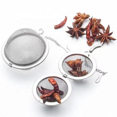 China Wholesale Sustainable Stainless Steel Wire Mesh Ball Tea Strainer / Tea Infuser for sale