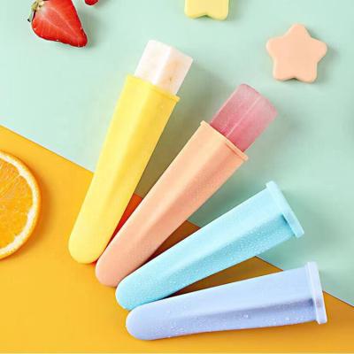 China Food Grade Silicone Star Shape Popsicle Mold DIY Creative Viable Frozen Ice Cream Molds for sale