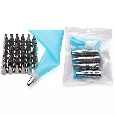 China 8/14/26/50 Pcs Stainless Steel Sustainable Icing Tubing Nozzles Pastry Bag Set Cake Decorating Supplies for sale