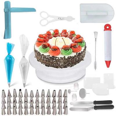 China Sustainable 164Pcs/set Cake Accessories Turntable Holder Icing Sprinklers Decorating Supplies for sale