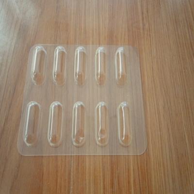 China Blister Process Type Clear Tablet Packing Tray Plastic Material for sale