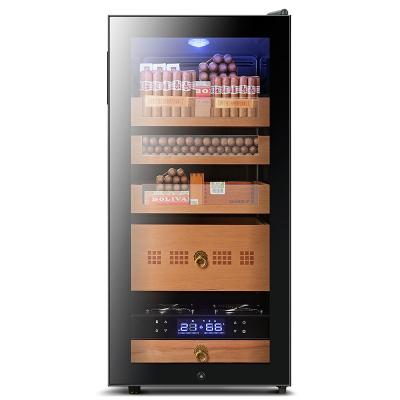 China Smart Humidity Control Cigar Humidor Cabinet, Electric Cigar Humidors Cooler, Humidity Control Glass Door Cigar Refrigeratorcigar Fridge for sale