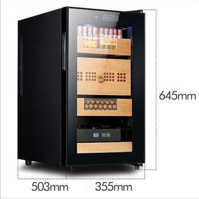 China The stability deviation of the temperature and humidity regulation is small electric cigar cooler, cigar refrigerator, temperature and humidity control glass door humidifier for sale