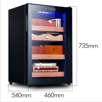 China Electric Cigar Cooler Humidifiers Humidity Stability Refrigirated cabinetrefrigerator intelligent temperature control cabinetrefrigerator cigardisplay humidifier for sale