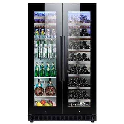 China Compressor wine coolerHomewine cellarHome cooling zoneDouble refrigeratordrinksbeerdual built inrCommercial display wine freezer for sale