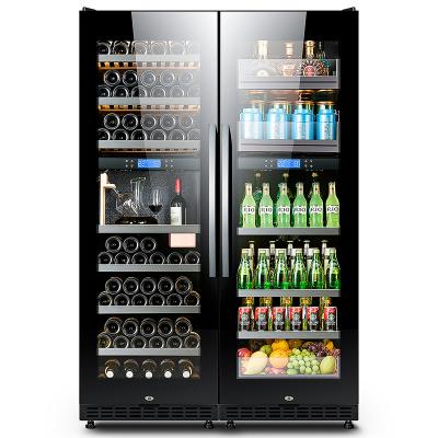 China Compressor wine refrigeratorbeerdrinksHome kitchenwine company refrigeratorbeerdrinksHome cooling doordual area cooling displaycoolerGlass coolerCommercial for sale