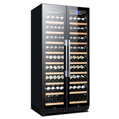 China Compressor wine fridge doorwine cooling coolerDouble built incompressor CoolersCommercial Wine and Beverage Freezer for sale