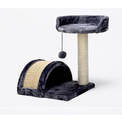 China Cat Tree Condo viable with padded perch Cat Activity Center with large scratching board Cat Cave for sale