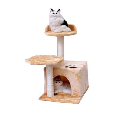 China Viable Cat Tree Tower for Cat House Condo Scratching Posts Multilevel Indoor Cat Climbing Stand with Toy for sale