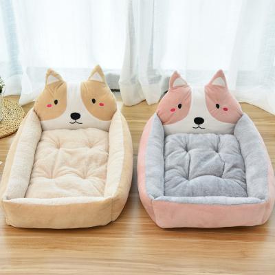 China Removable Cover Dog Cat House Sofa Bed For Indoor Cats No Pilling Super Soft Plush Durable Pet Bed For Dog Sleep Luxury Beds for sale