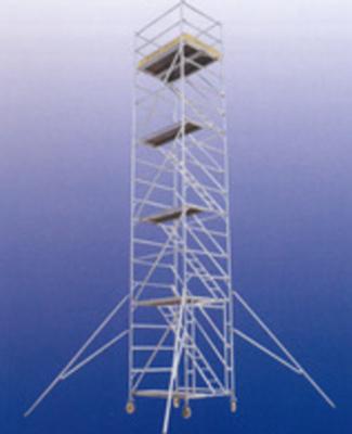 China Aluminum alloy 6063 aluminum mobile stair scaffolding /aluminum mobile working tower for sale for sale