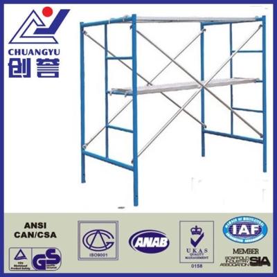 China interior & Exterior Construction Advanced Level Galvanized Steel A Frame Scaffolding For Construction for sale