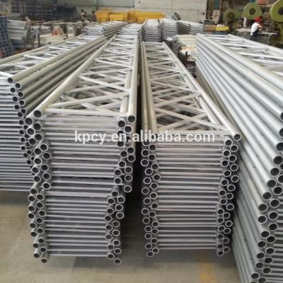 China 6061-T6 aluminum advanced design grade layher scaffolding top beam from china advance factory for sale