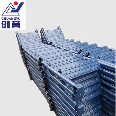 China Steel steel staircase with hook and railing for scaffolding construction for sale