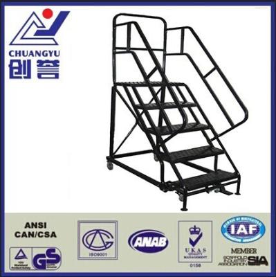 China Hot Selling Safety Rolling Folding Ladders Industrial Step Platform Ladder for sale