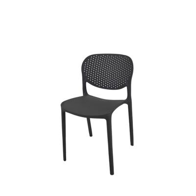 China Sturdy Retro Style Industrial Modern Luxury Home Furniture Sitting Chair Black Green Stacking Plastic Dining Chairs For Restaurant for sale