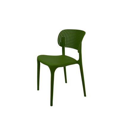 China Wholesale windsor national sturdy green garden armless Langfang outdoor stackable nordic plastic chairs in low price for sale