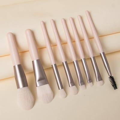 China Portable 8 Beginner Travel Makeup Base Full Face Makeup Brush Set Blush Brush Custom Beauty Makeup Brush for sale