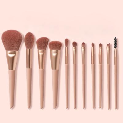 China Explosive Style 11 Sakura Powder Makeup Brush Set face 2022 wholesale sales bionic hair base makeup brush actions for sale