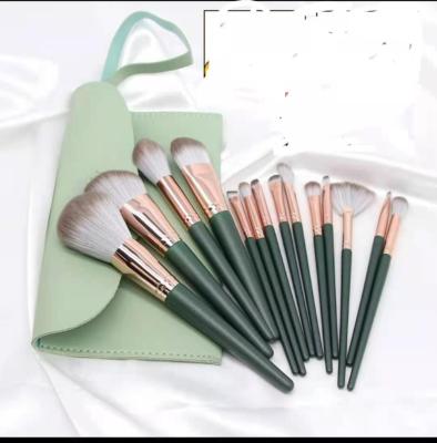 China Face 14 Pieces Beauty Makeup Brush Set Soft Powder Sweep Full Set Free Portable Storage Bag Of Beauty Tool Brushes for sale