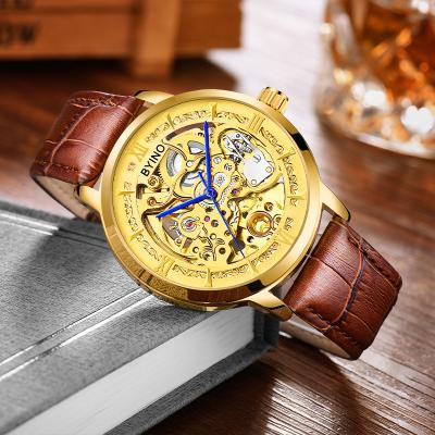 China Fashion Classic Sports Waterproof Double Belt Men's Automatic Cavity Mechanical Watch Casual Business Watch for sale