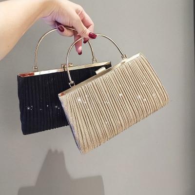 China 2022 New Luxury Fashion Ladies Handbag Banquet Bag With Diamond Shiny Small Square Bag Small Party Bag for sale