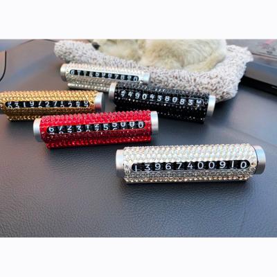 China Gift New Crystal Diamond Temporary Stop Sign for Creative Supplies and Car Mobile Accessories Gifts for sale