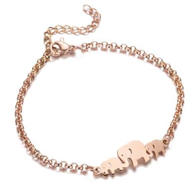 China Charm Durable Gold Fashion Hollow Heart Butterfly Flower Music Note Women Chain Stainless Steel Bracelet for sale