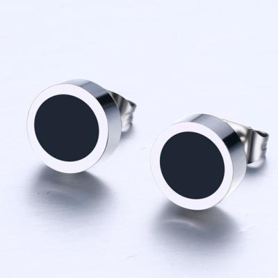 China 2021 Trending Goods Charms Men's Fashion Stainless Steel Stud Earrings for sale