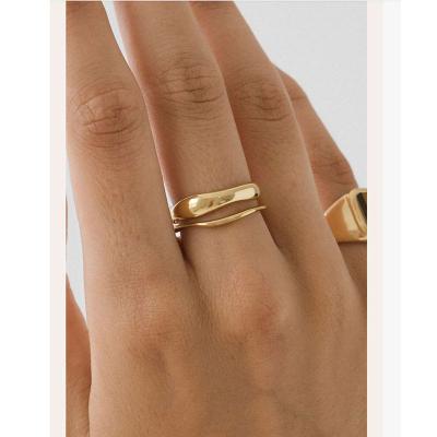 China Durable 18K Stainless Steel Stackable Rings For Women Rings for sale