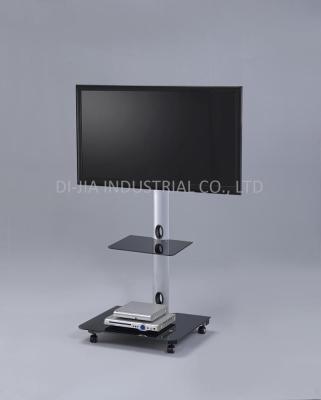 China Modern Mobile Glass TV Stand for sale