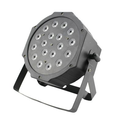 China LED Stage Light LED Light Source And RoHS Certification 18w 18pcs X1W RGB Led Par Light for sale