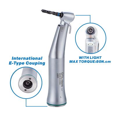 China Metal mobile phone dental use with implant model dental surgical 20:1 fiber optic angle implant handpiece counter for sale