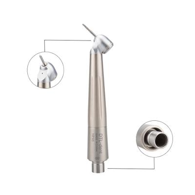 China Metal-air turbine QD jet 45 degree single dental high speed airotor handpiece compatible quick coupling dental handpiece for sale