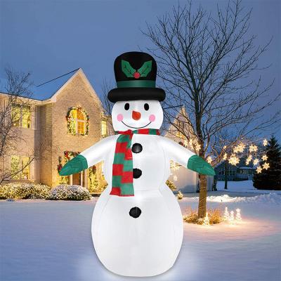 China Chirstmas Decor Christmas Decoration 120CM 4FT Inflatables Outdoor Inflatable Snowman Yard Decorations With LED Lights for sale