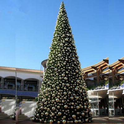 China Mall Factory Customized LED Lighted Large Artificial Giant Outdoor Christmas Decoration PVC Christmas Tree Commercial Lighted for sale