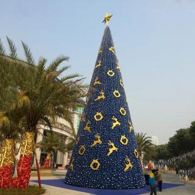 China Outdoor Decoration Big Giant DMX Commercial LED Lighted Giant Artificial Christmas Tree for sale