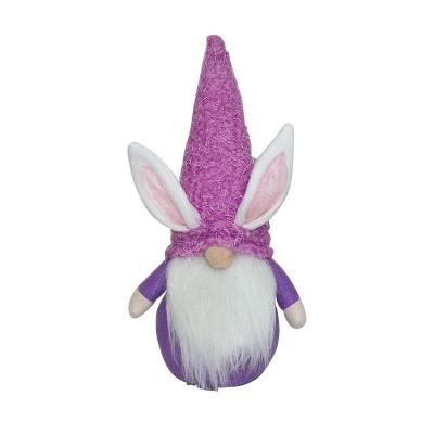 China 2022 Scandinavian Handmade Tomte Easter Bunny Gnomes Ornament Table Plush Handmade Fashionable Faceless Doll Easter Decorations for sale