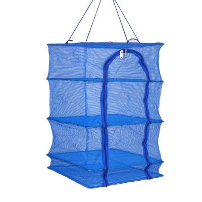 China Fish Mesh Hanging Fish Farm Aquaculture 4 Layers Fish Net Fish Drying Herb Dry Net Flake Net for sale