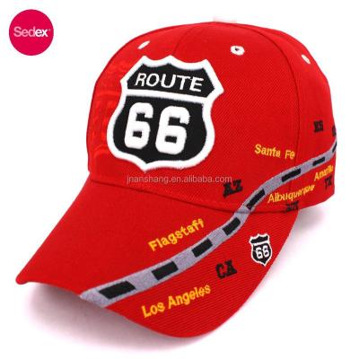 China ROUTE 66 JOINT Embroidery Baseball Cap for sale