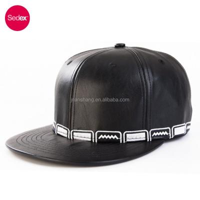 China SEDEX 4-Pillar JOINT PAC Snapback Hat Hip Hop Leather Hat for sale