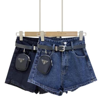 China Cheap Streetwear QUICK DRY sexy pockets jeans denim shorts for women summer high waist ripped tassel 5Xl 6Xl plus size women denim shorts for sale