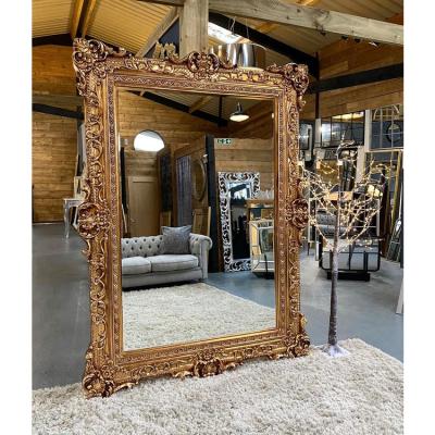 China Home Unusual Antique Full Mirror Gold Ornate Vintage Source Floor Mirror for sale