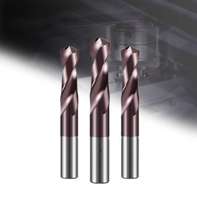 China HRC65 Metal Tungsten Carbide Drill Bit 1mm to 20mm CNC Lathe Drilling Tools Metallurgical Twist Drill Bits for sale